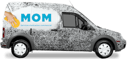 Logo MOM Cleaning truck